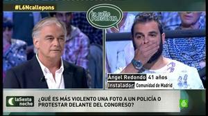 El ciutadà Ángel Redondo es va encarar amb Esteban González Pons.