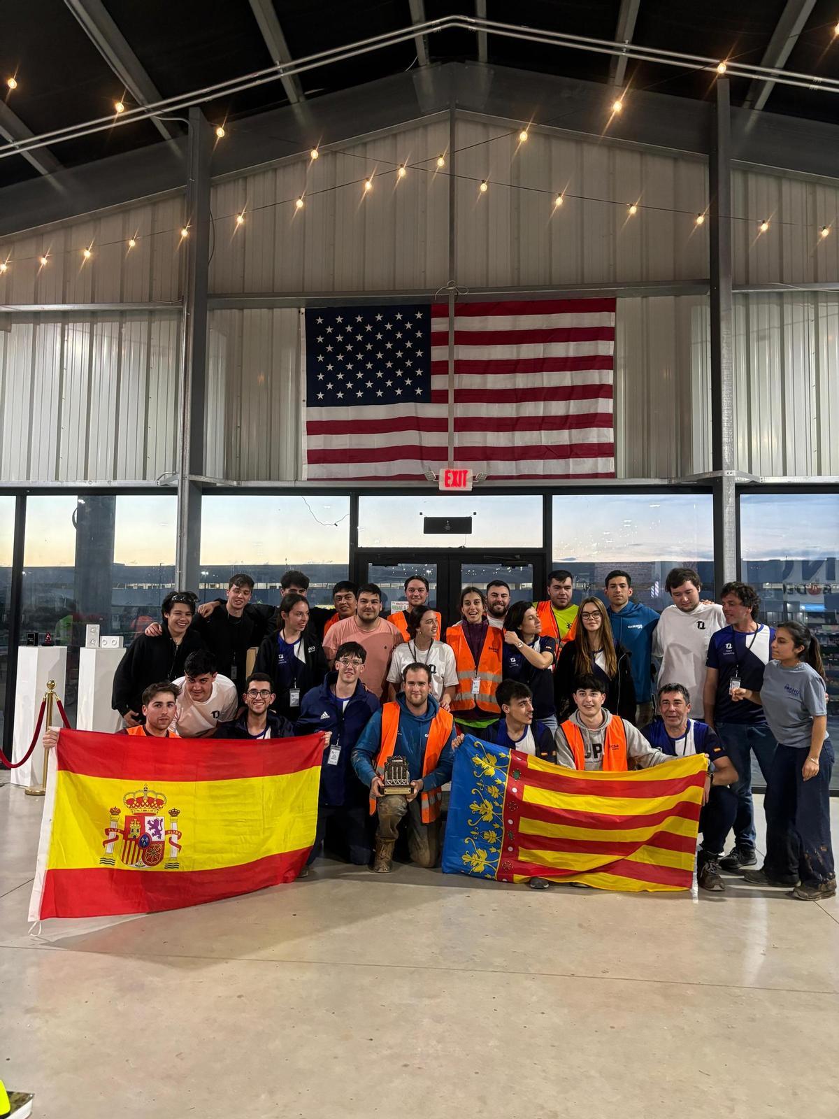 El equipo valenciano durante su participación en la competición en Texas