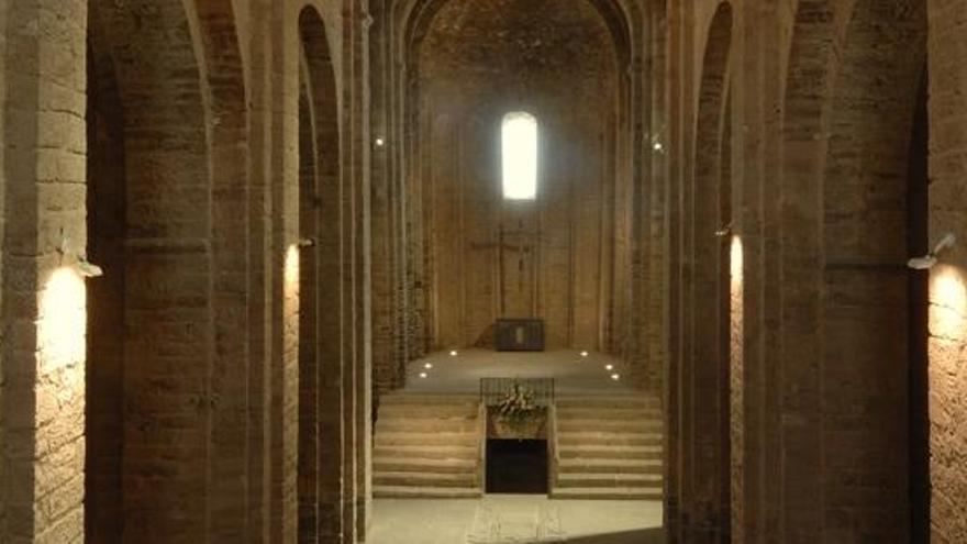 Interior de la col·legiata del Castell de Cardona