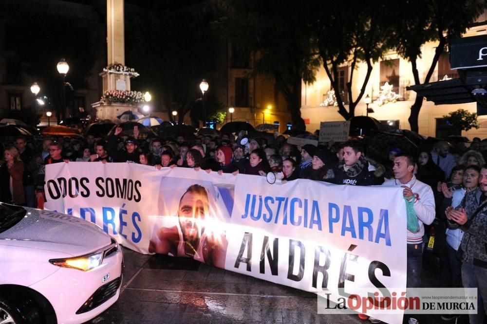 Protesta por la agresión a Andrés Martínez