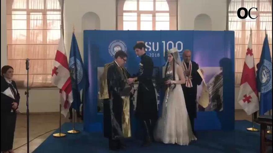 El rector de la Universidade, doctor honoris causa de una universidad de Georgia