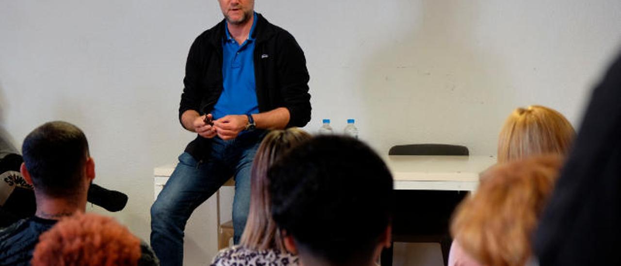 Pedro García Aguado, ayer, en el centro de menores de La Montañeta.