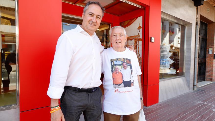 Jornada electoral de Ciudadanos visitando La Viñuela y ASAENEC