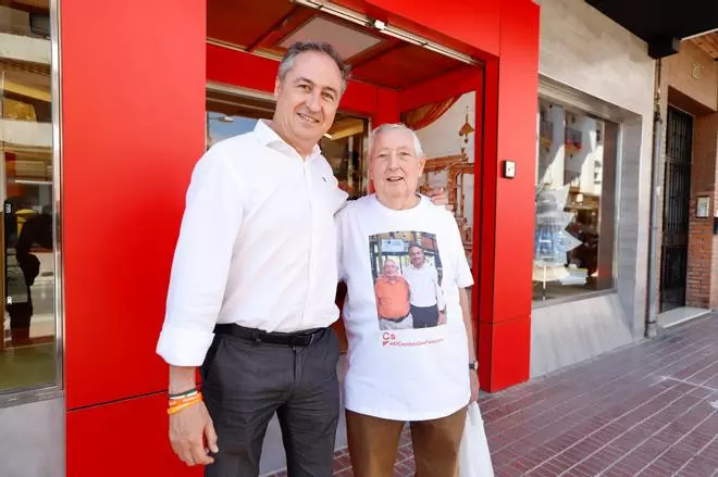 Jornada electoral de Ciudadanos visitando La Viñuela y ASAENEC
