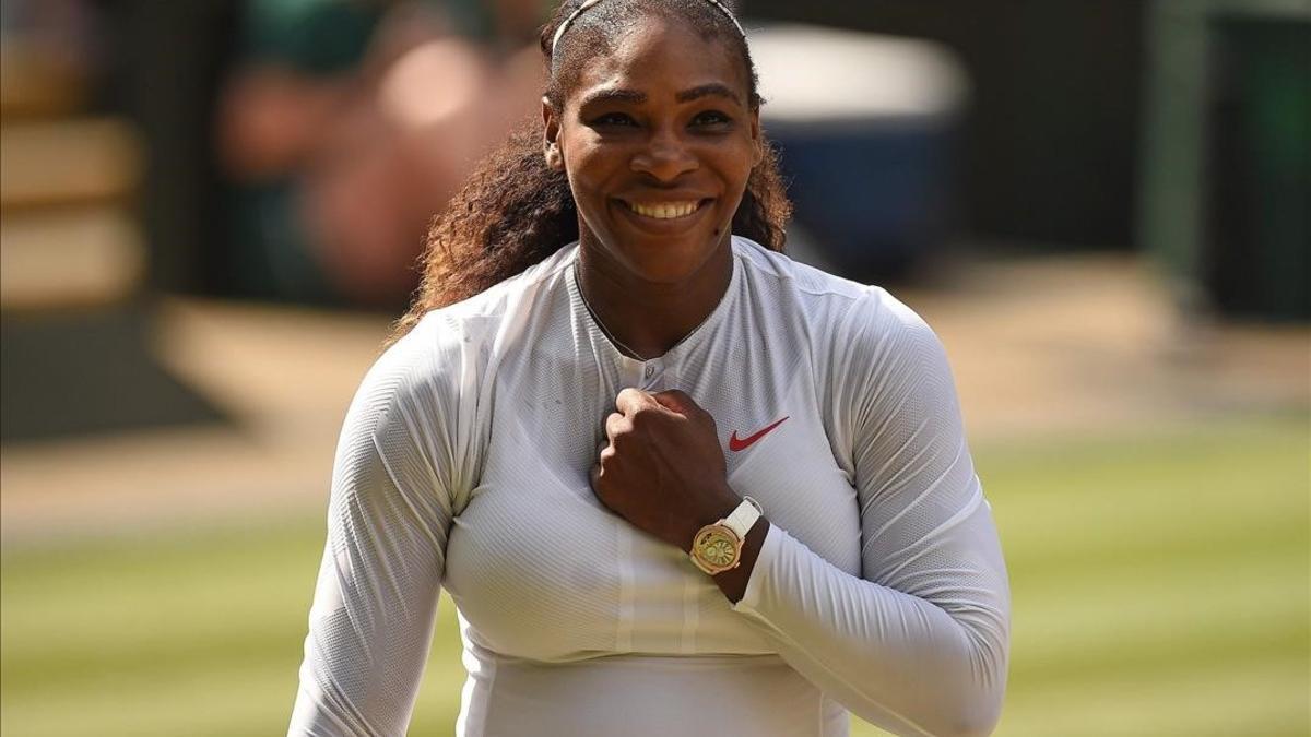 Serena Williams, tras pasar a la final de Wimbledon