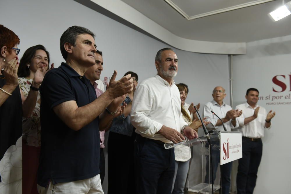 Noche electoral en el PSOE