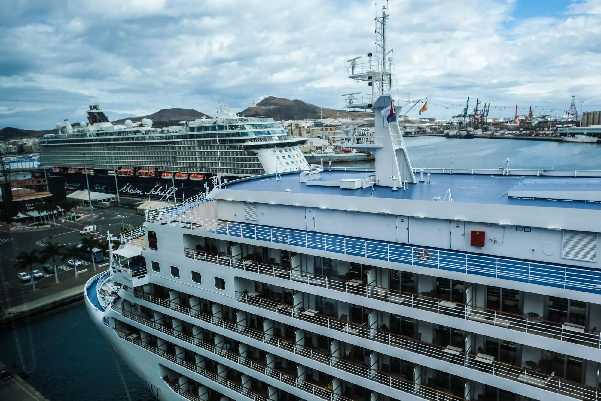 Primera escala en el Puerto de Las Palmas del crucero de lujo 'Valiant Lady'