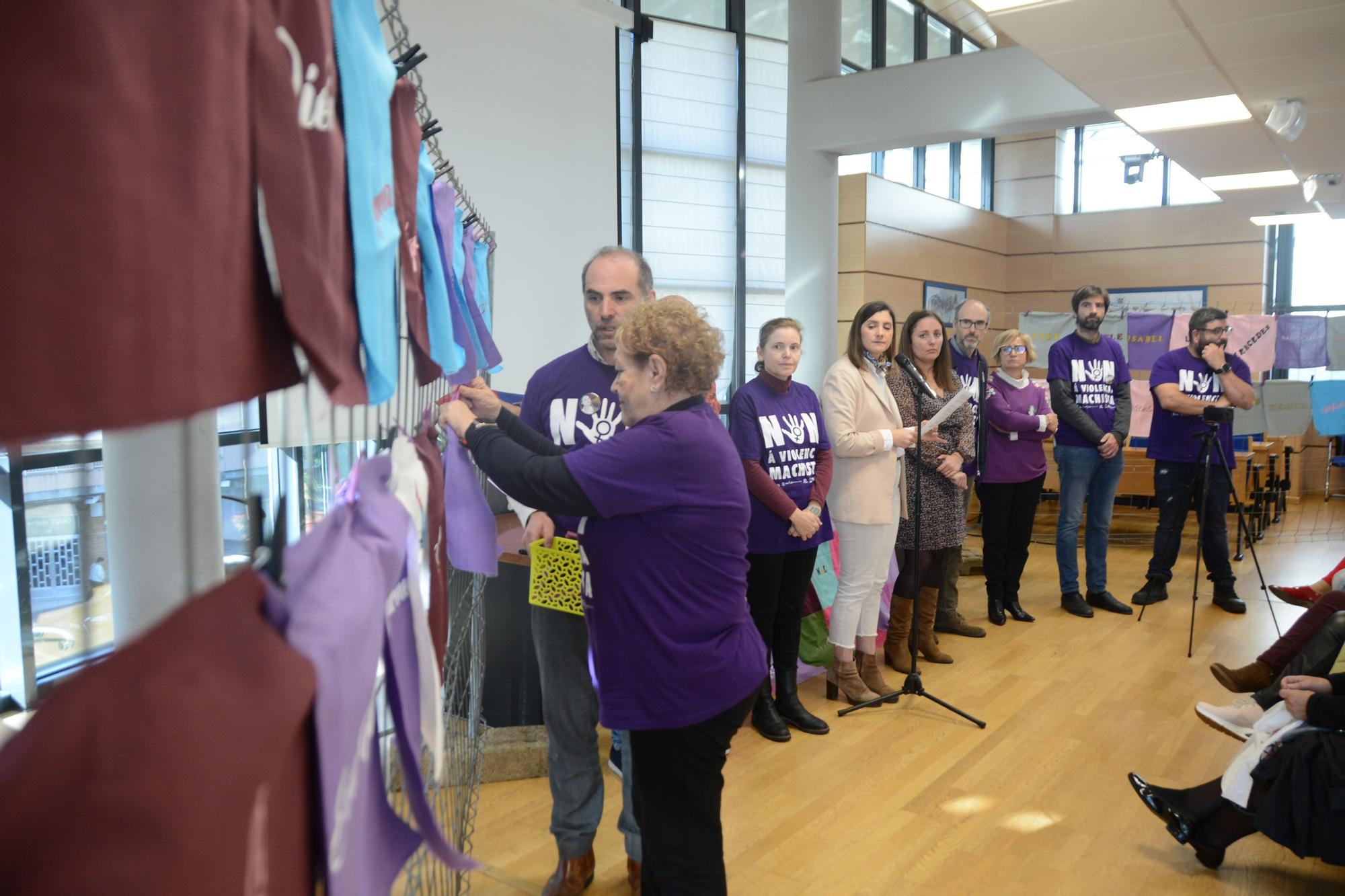 La celebración del Día Internacional contra las Violencias Machistas en Moaña