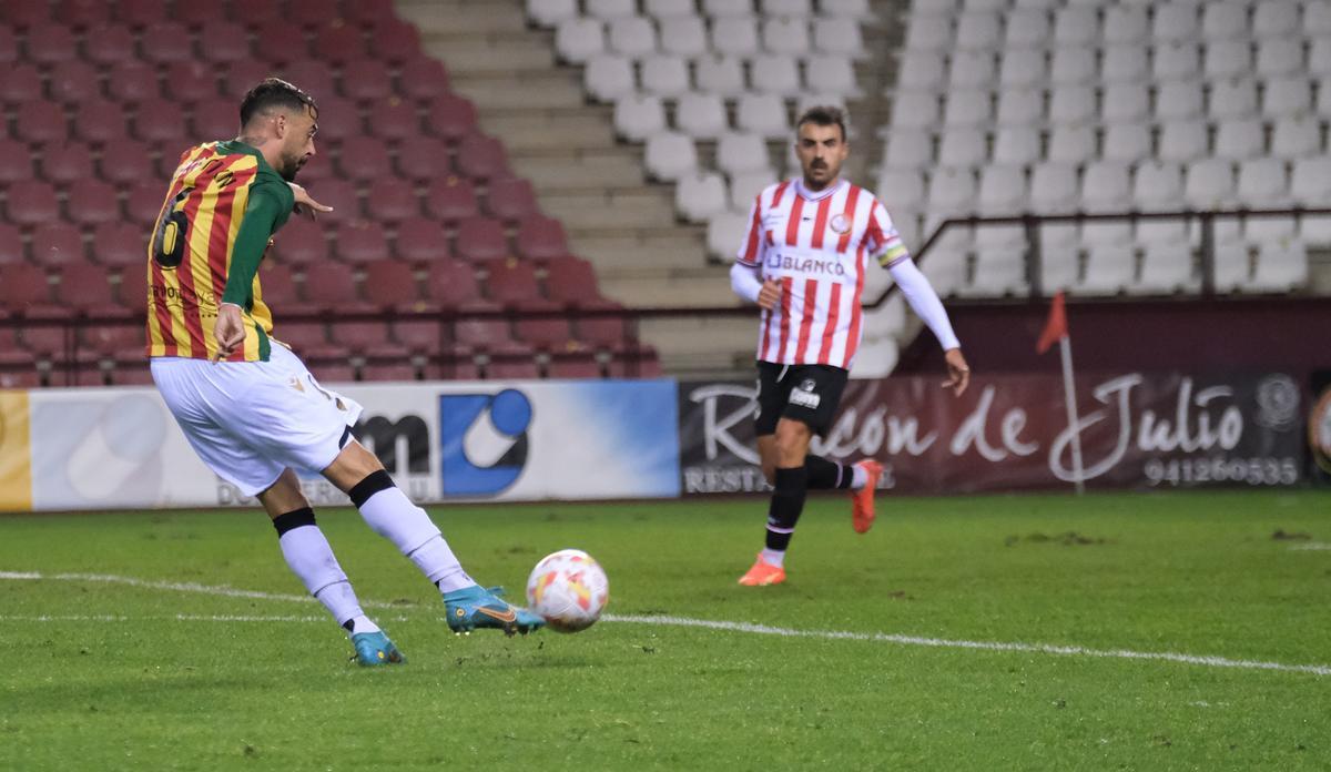 Cristian Rodríguez, autor del 0-1 del CD Castellón en Las Gaunas.