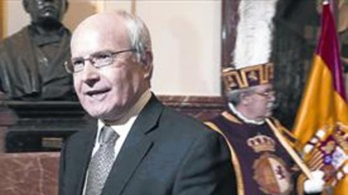 El 'expresident' José Montilla, en el acto del Día de la Constitución.