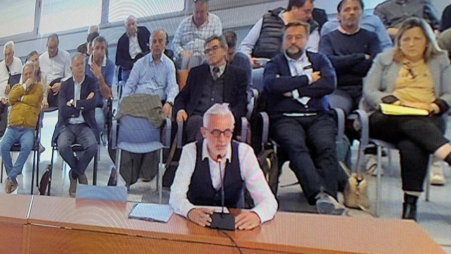 Marcos Benavent a la salida de la Ciudad de la Justicia tras el segundo juicio del Caso Taula