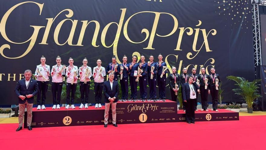 Ucrania y España brillan en el Grand Prix de gimnasia rítmica de Marbella