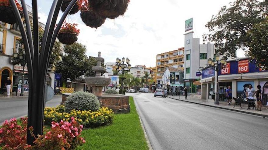 Vista actual de la torremolinense plaza Costa del Sol.