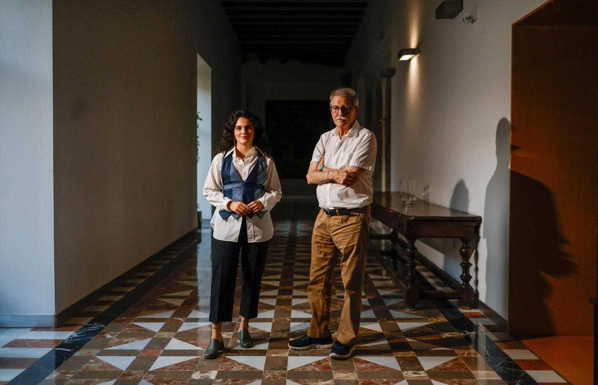 Vincent Torrent (Al Tall ) y La María en el Palau del Temple, el miércoles.