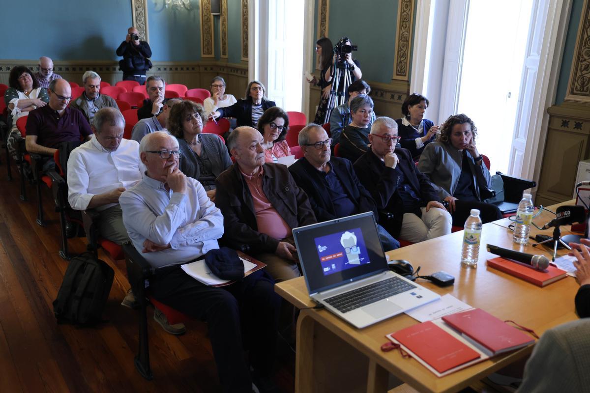 Asistentes a la presentación, ayer.