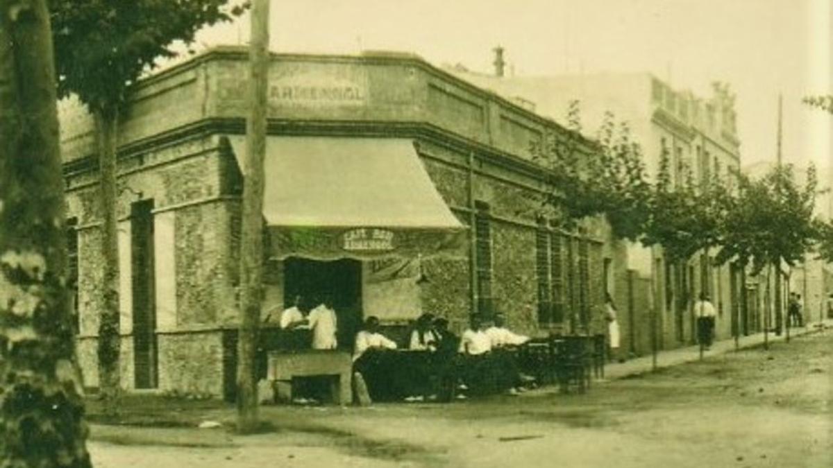 Imagen histórica del restaurante Ca N'Armengol de Santa Coloma de Gramenet.