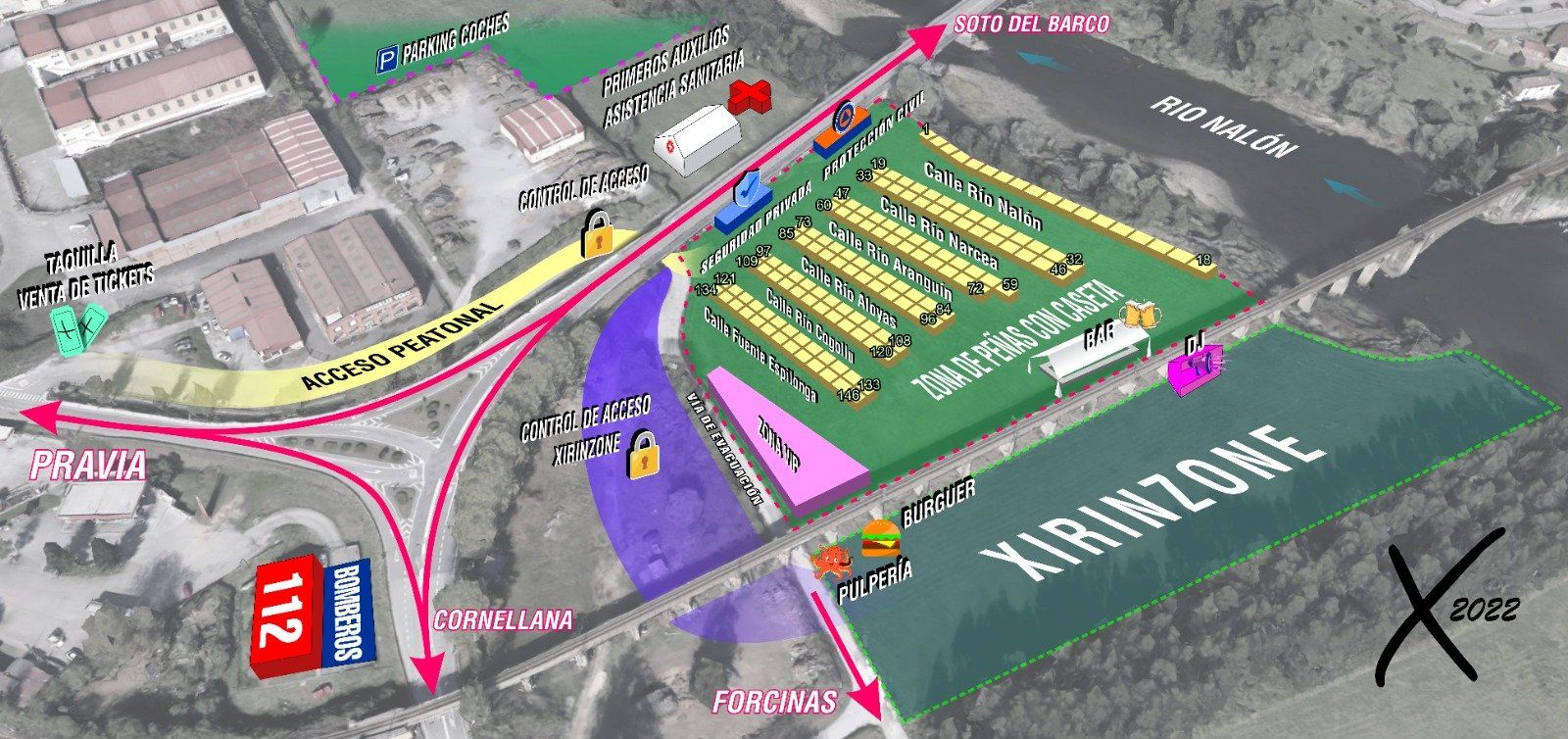 Mapa de organización del Xiringüelu