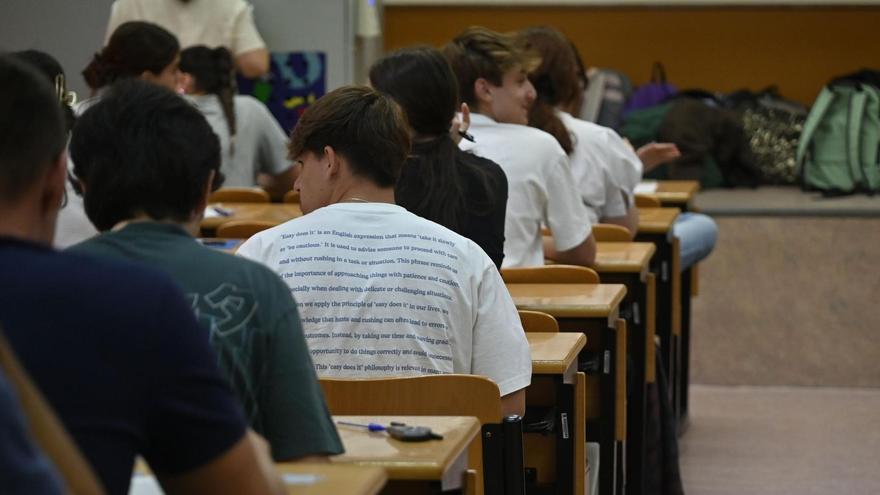 Examen de selectividad en la Universitat Jaume I el pasado junio.