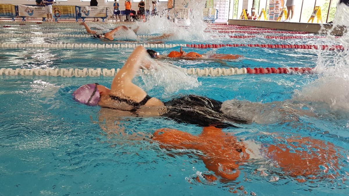 Imagen correspondiente a la disputa de la V Copa de España de piscina de Salvamento y Socorrismo.