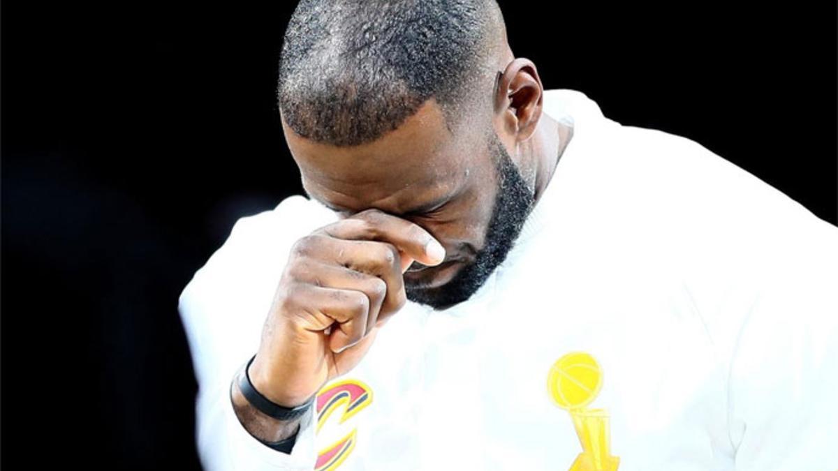 Lebron James se emocionó en su discurso