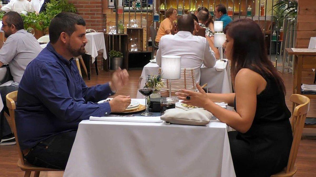 Javier y Estefanía en 'First Dates'