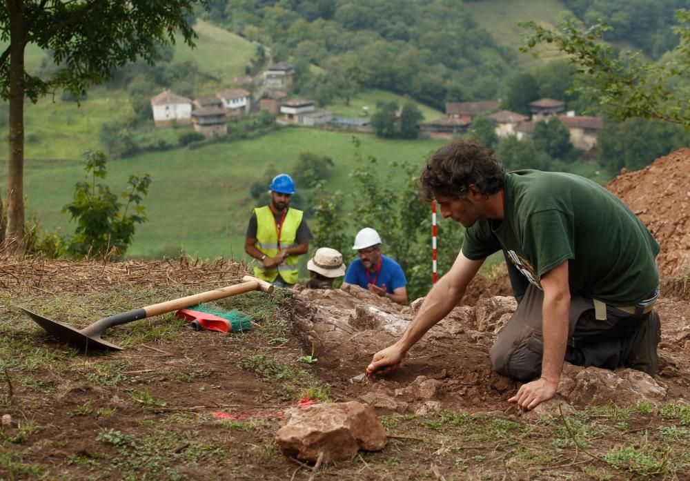 Excavación en el castro de Boinas