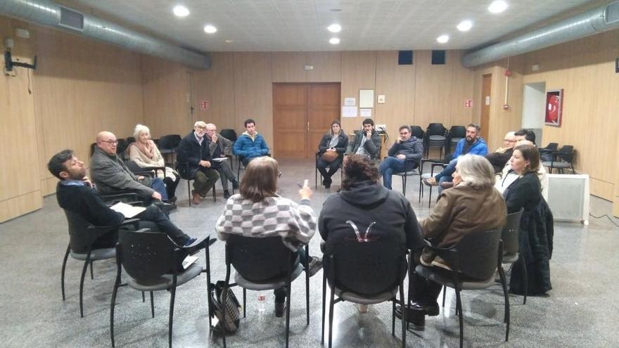 Algunos participantes en la reunión del pasado jueves.