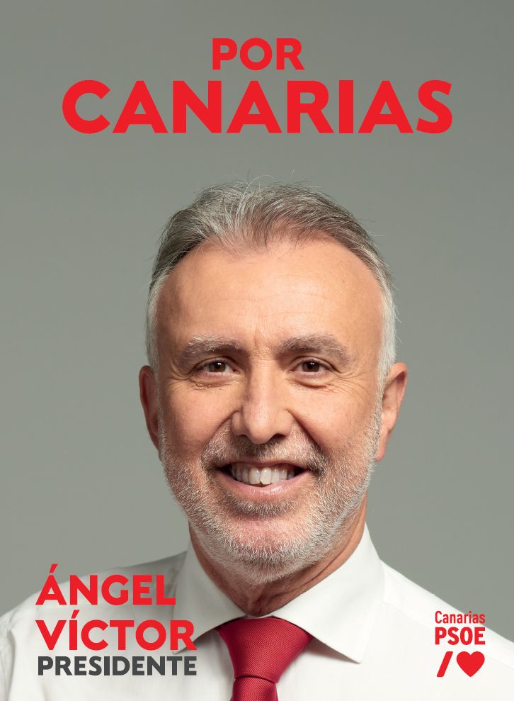 Carteles electorales de los políticos canarios en campaña