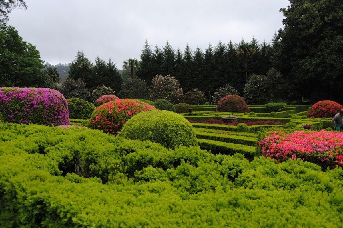 Los jardines del Pazo de Rubiáns