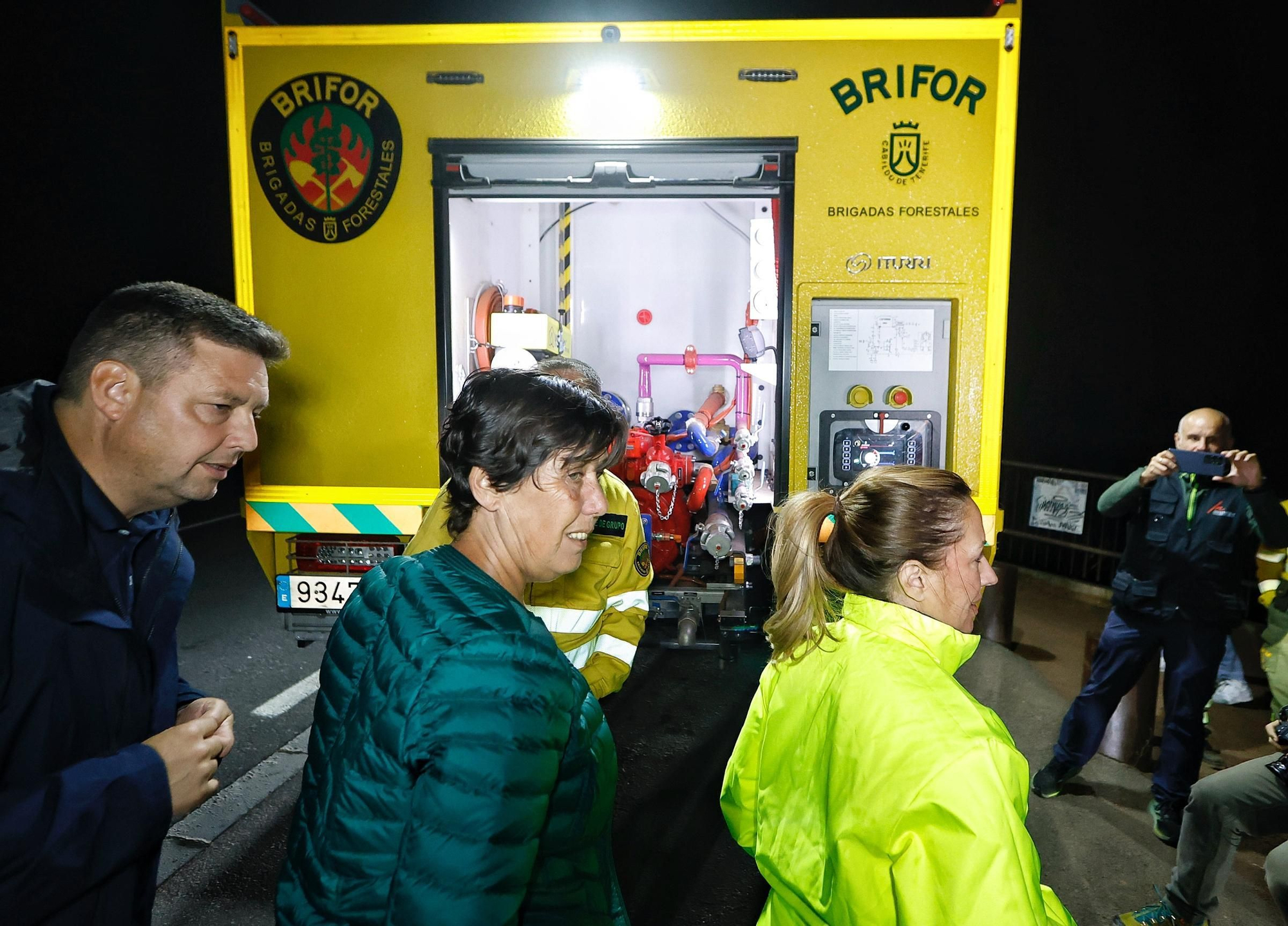 Visita nocturna al Operativo de Prevención y Extinción de Incendios Forestales