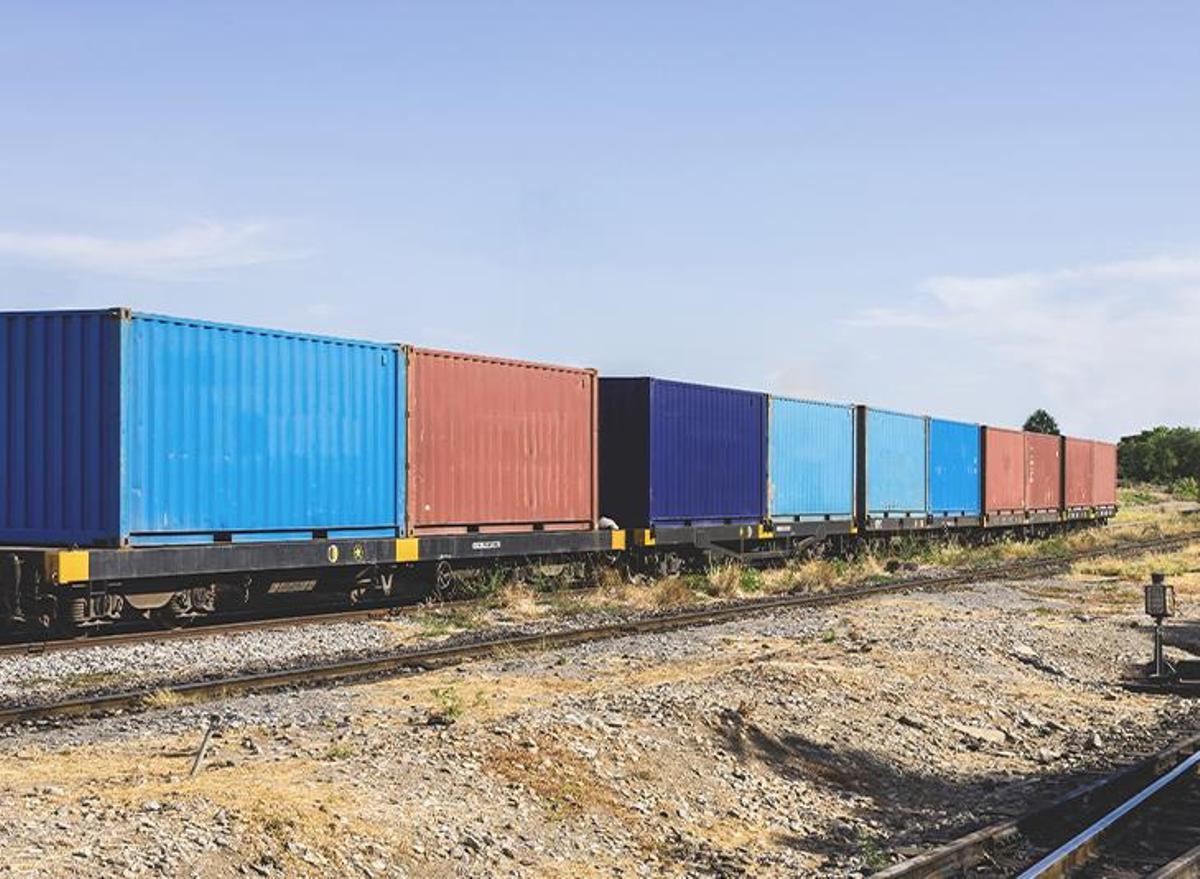 Mercancías ferroviarias en el Corredor Mediterráneo.