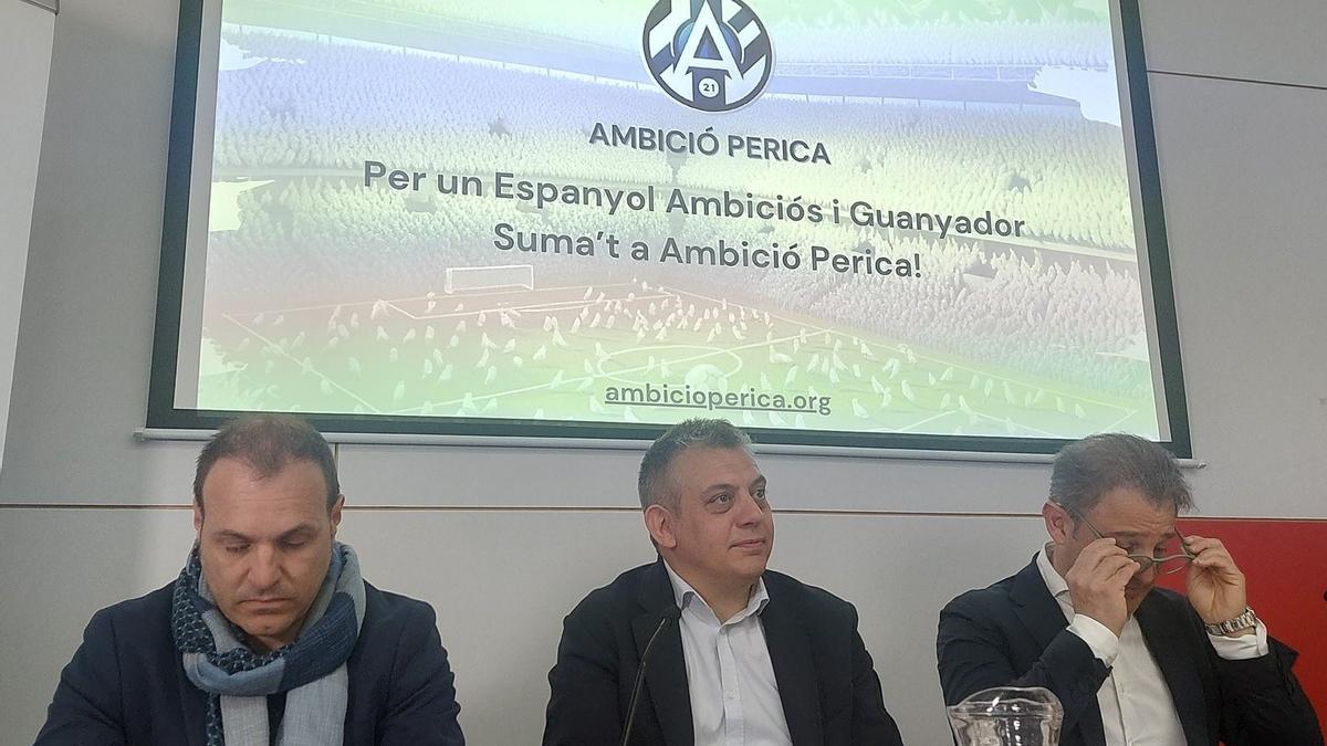 Presentación de Ambició Perica en el Col.legi de Periodistes, este jueves.