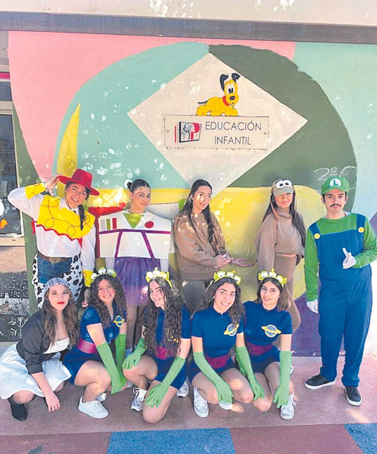 Alumnos del colegio El Pinar.