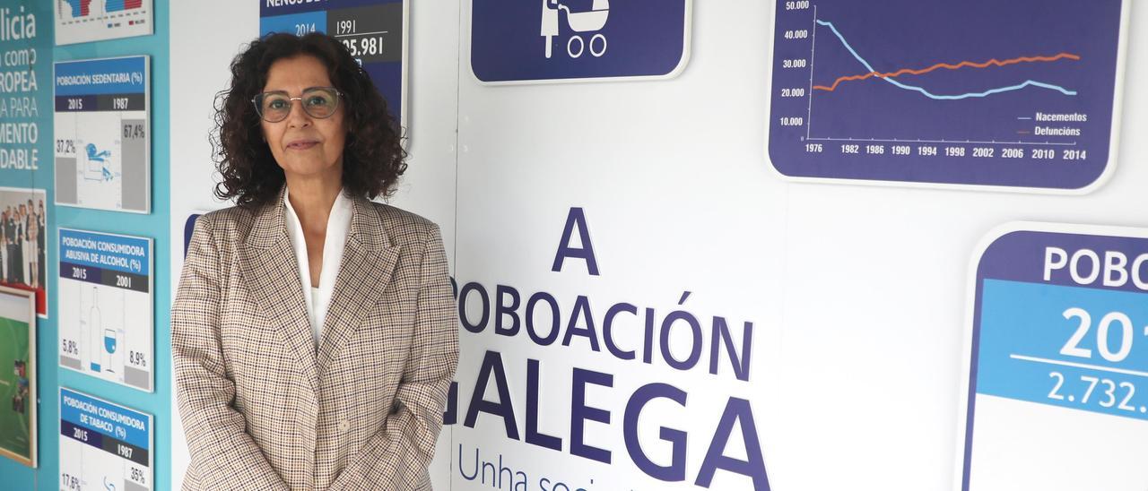 La directora xeral de Saúde Pública, Carmen Durán, en el Sergas.