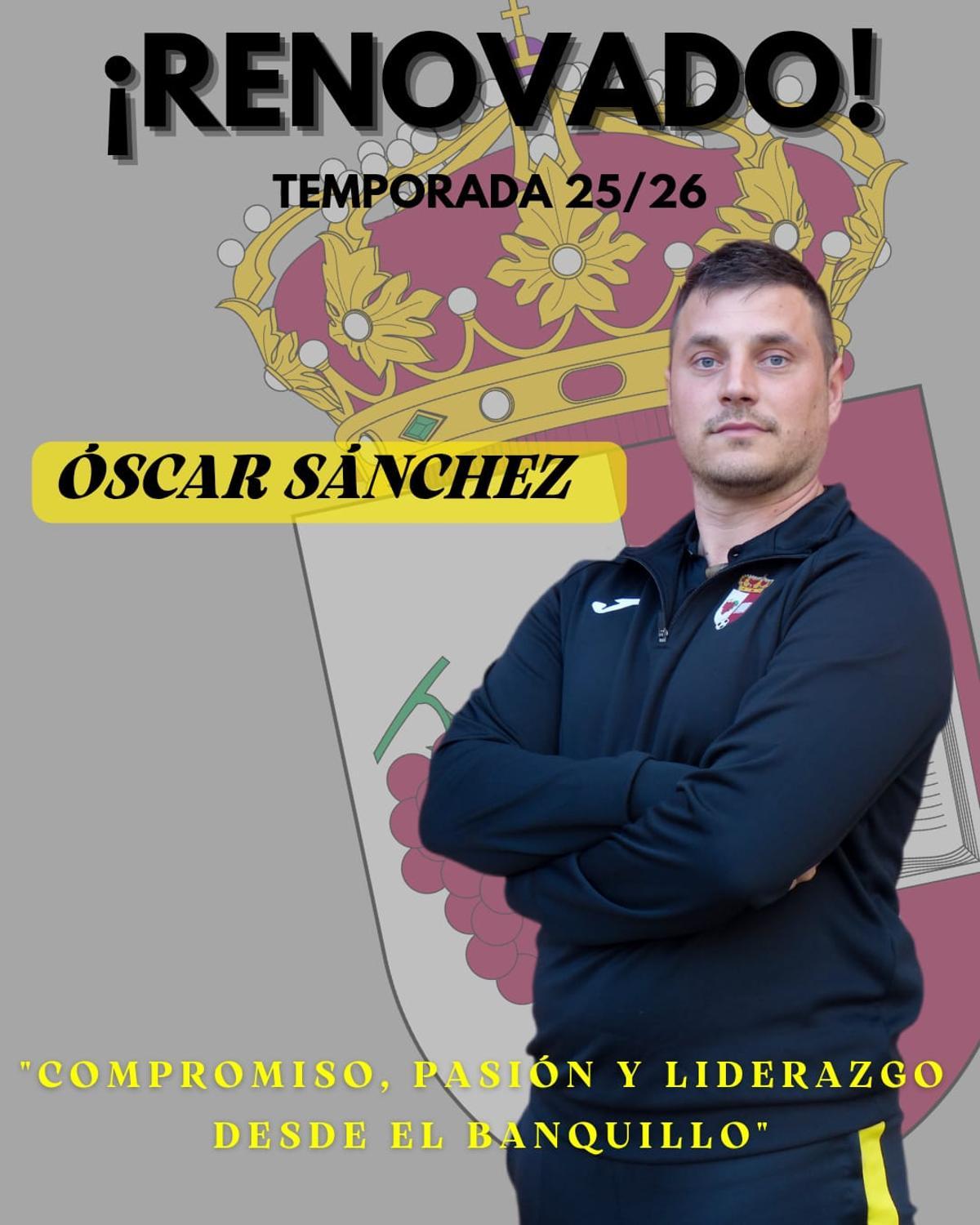 Óscar Sánchez, entrenador del Moraleja CF