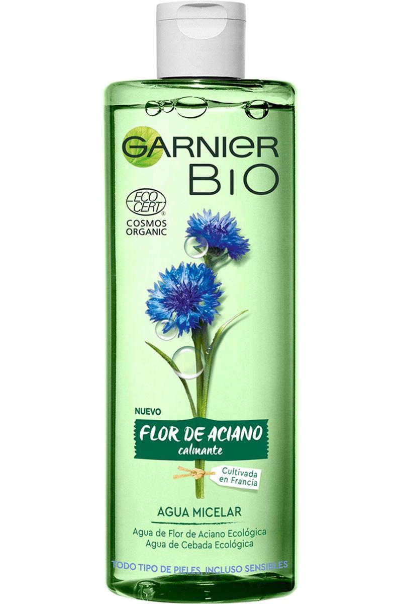 Agua micelar de flor de aciano calmante de Garnier Bio