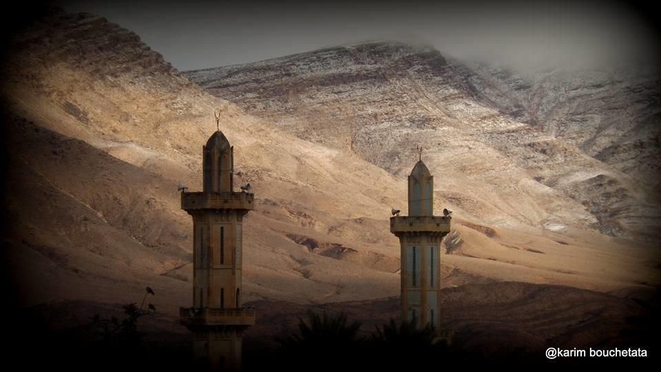 Nieve en el desierto del Sáhara