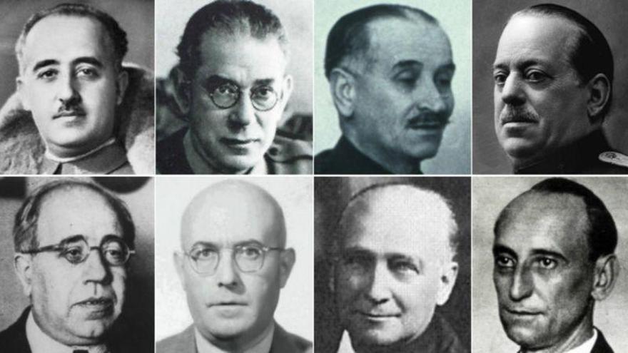 Los protagonistas del golpe de Estado de julio de 1936 en España