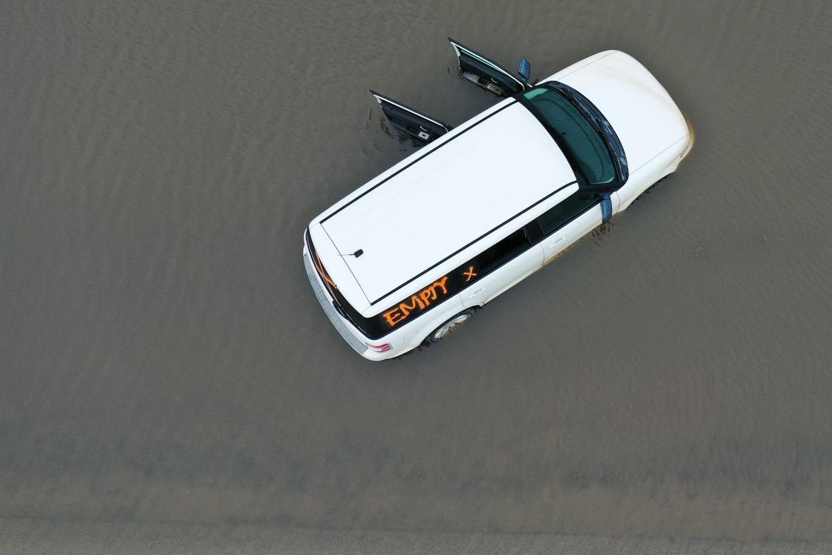 Inundaciones en el condado de Tulare, en California