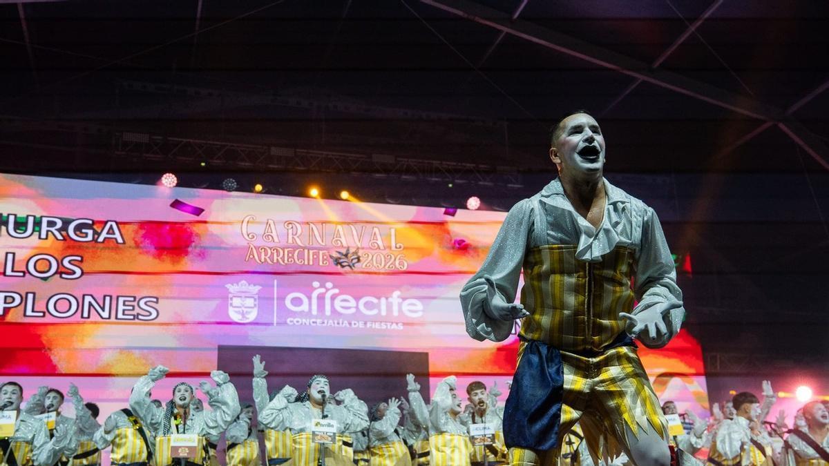 Primera fase del Concurso de Murgas Adultas del Carnaval de Arrecife 2026