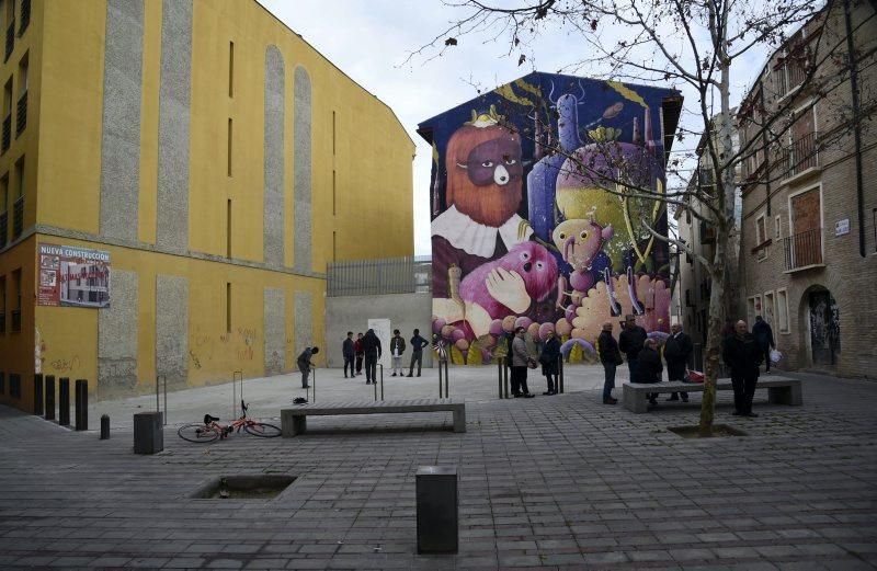 Inauguración de una nueva plaza en el Arrabal