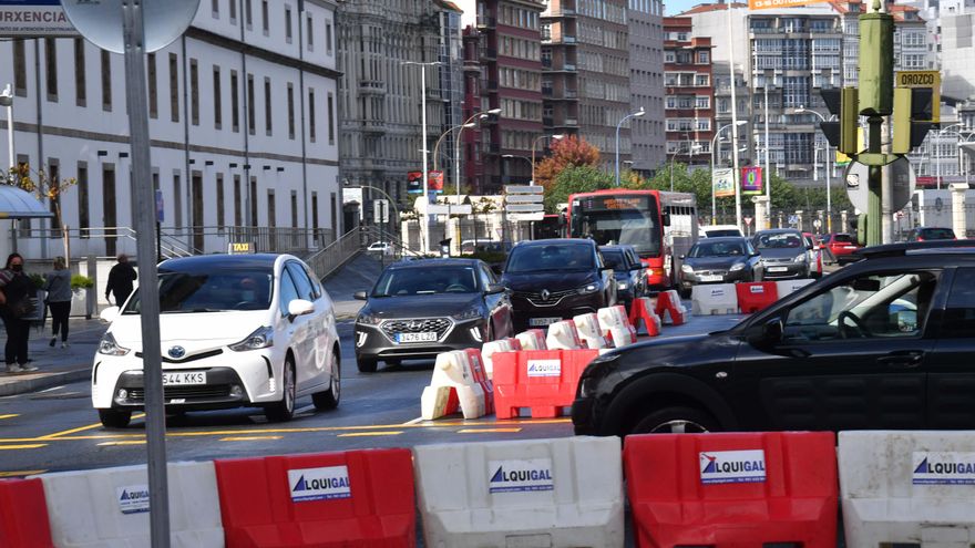 Las obras en el cruce de la Casa del Mar causan retenciones