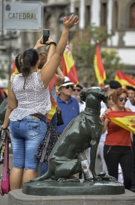 30/09/2017 LAS PALMAS DE GRAN CANARIA. Manifestación contra el 1-0 de San Telmo a Santa Ana. FOTO: J. PEREZ CURBELO