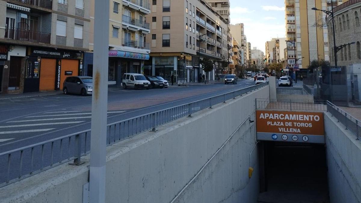 Entrada al aparcamiento