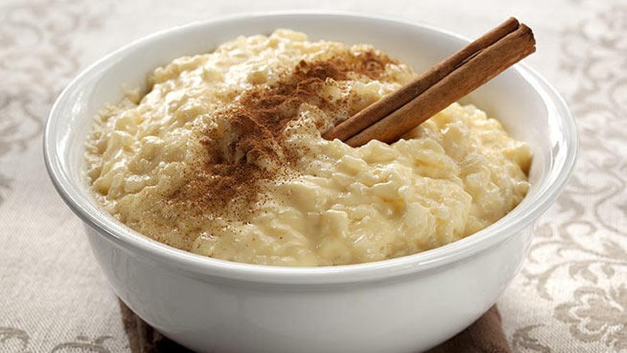 El arroz con leche, un postre clásico.