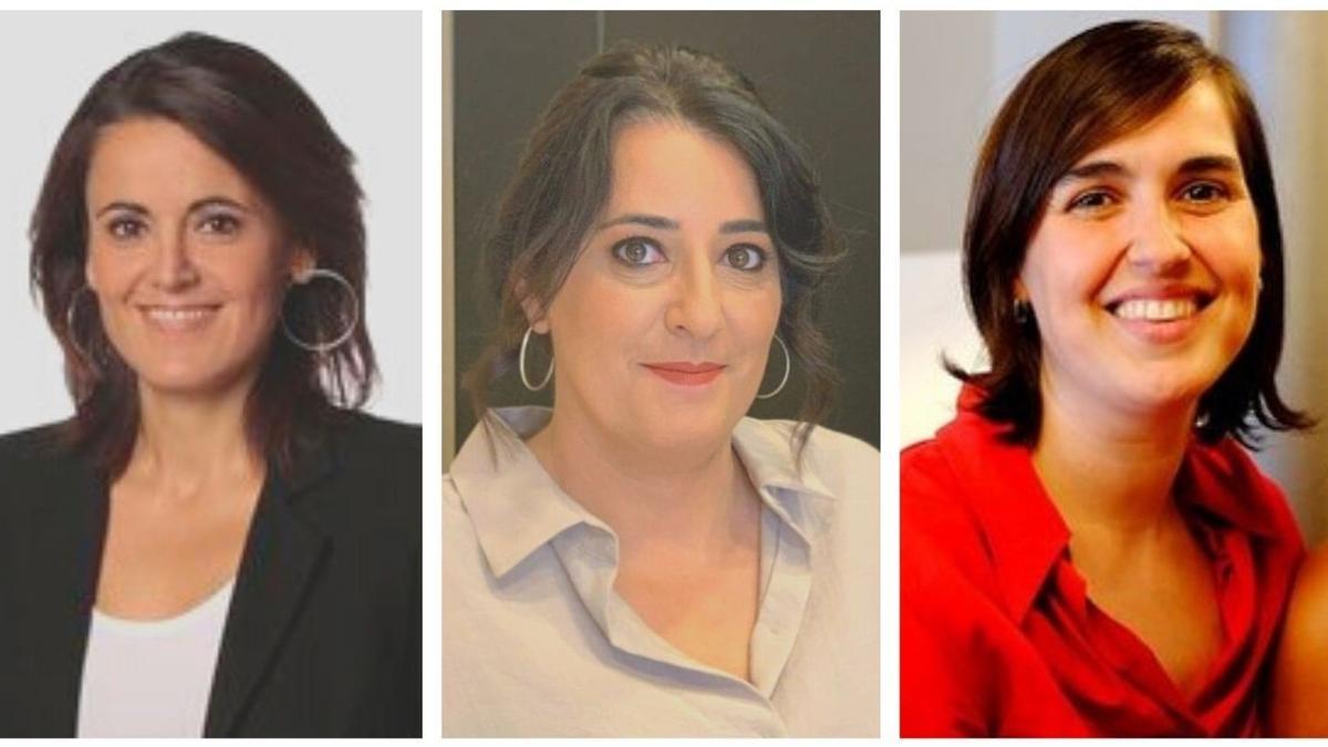 Les periodistes altempordaneses Clara Cabezas, Rosa de Diego i Anna Punsí
