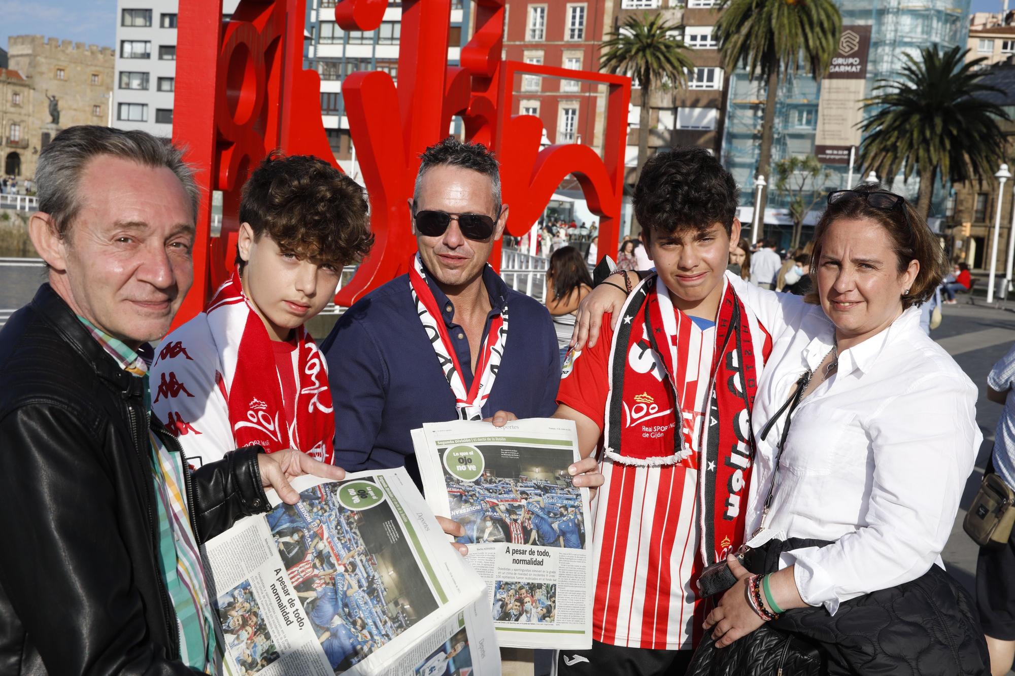 Los mellizos rojiblancos Alejandro y Pelayo Vigil