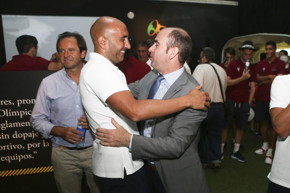 Visita del Sporting de Gijón a la Feria de Muestras de Asturias