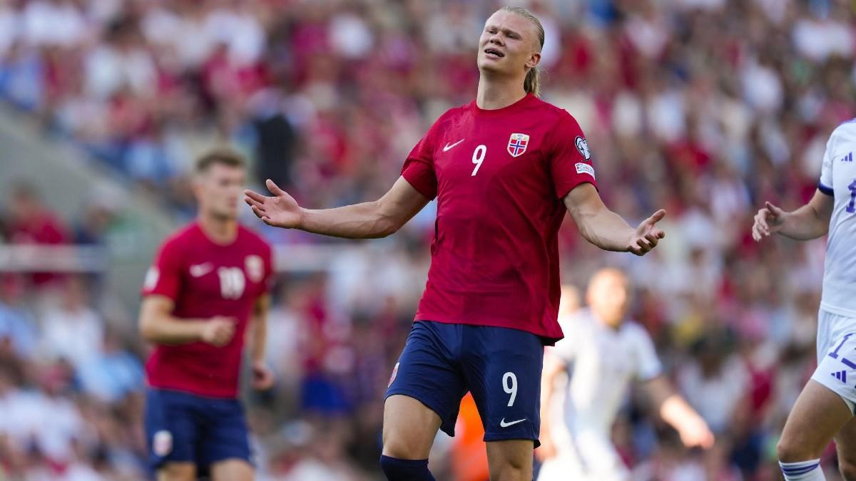 Noruega no pudo retener los tres puntos pese al tanto inicial de Haaland
