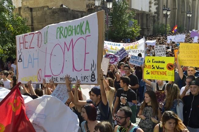 Manifestación de estudiantes contra la LOMCE